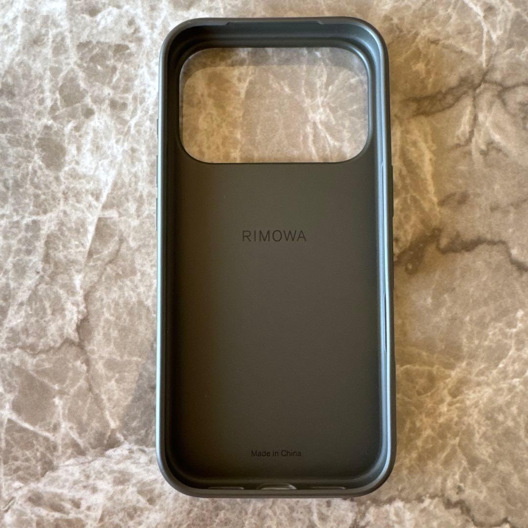 【美品】RIMOWA iPhone17pro用ケース スレートグレー