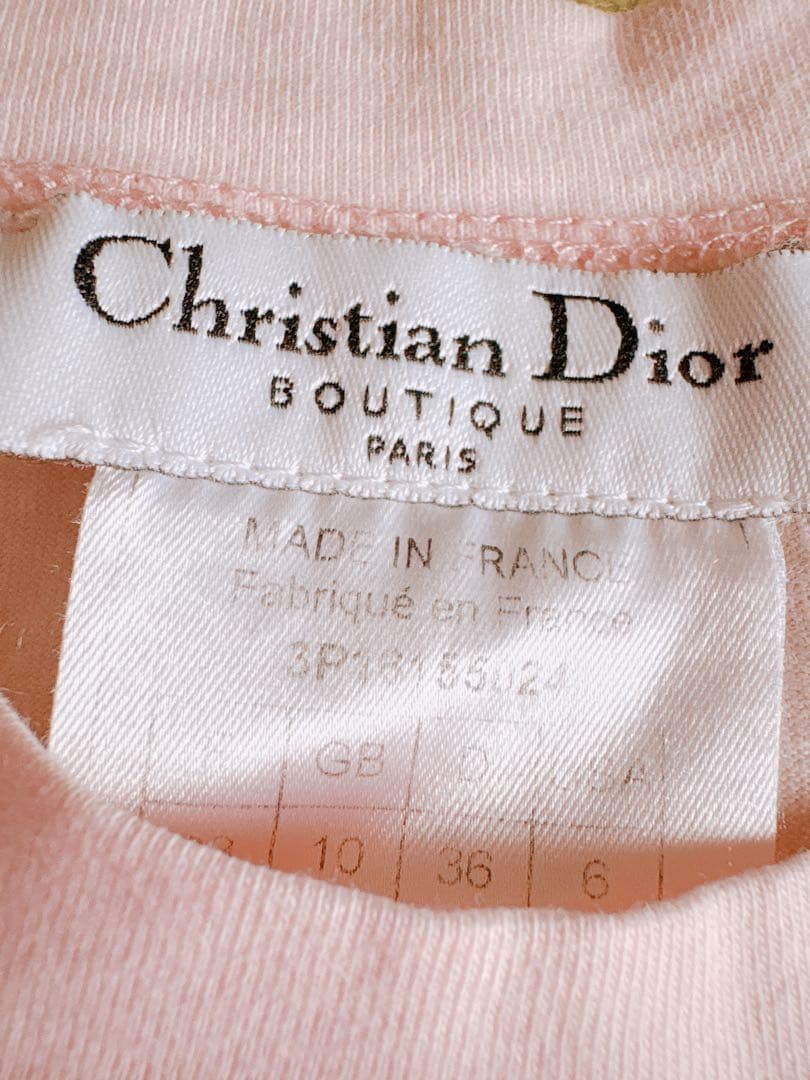 Christian Dior vintage デニム風ロゴTシャツ 38