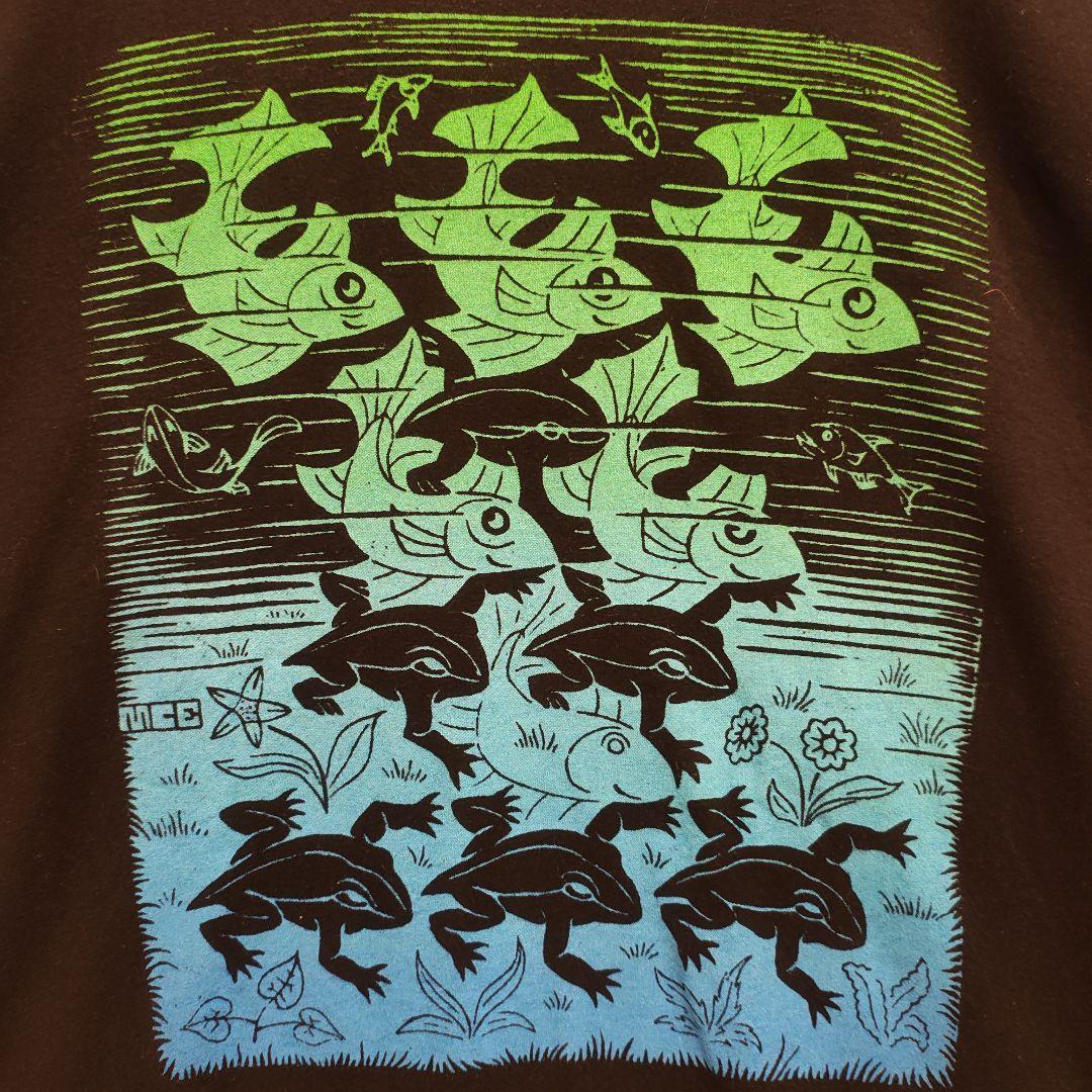 公式　M.C.Escher Fish & Frogs エッシャー　Tシャツ