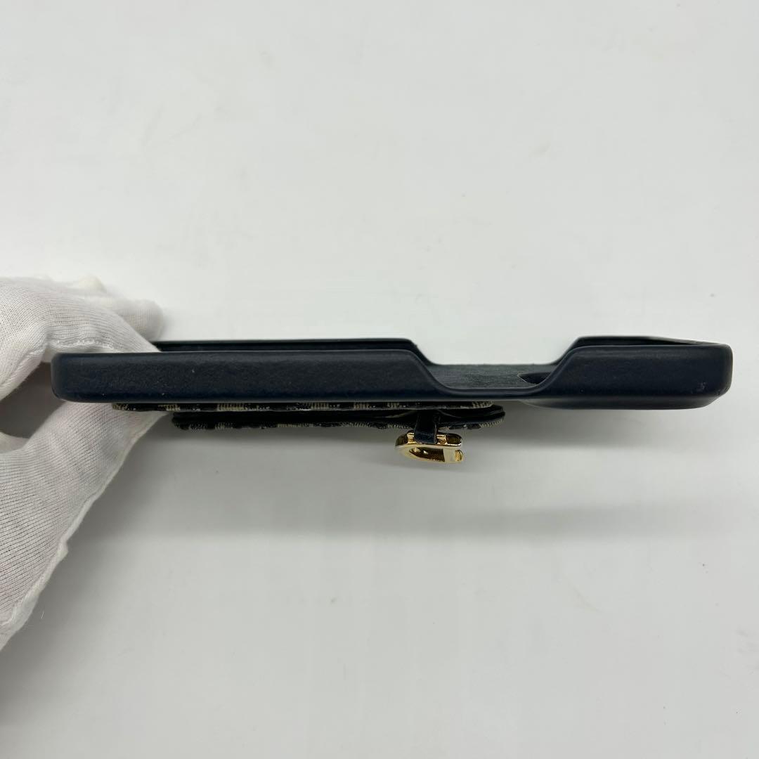 【希少】ディオール iPhoneケース サドル トロッター 紺 Max対応