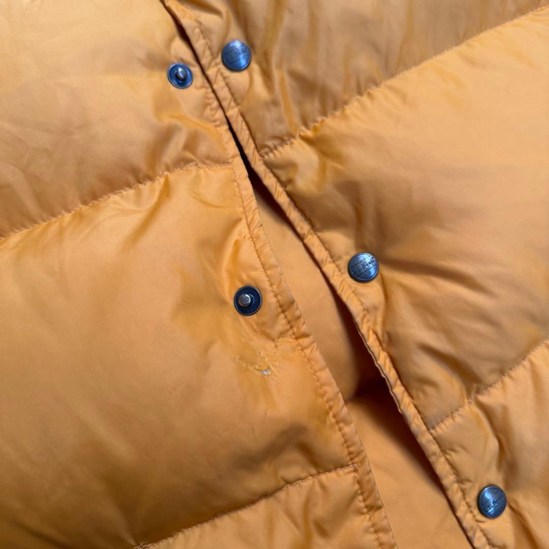 90s L.L.Bean グースダウンベスト オレンジ マンゴー パッカブル