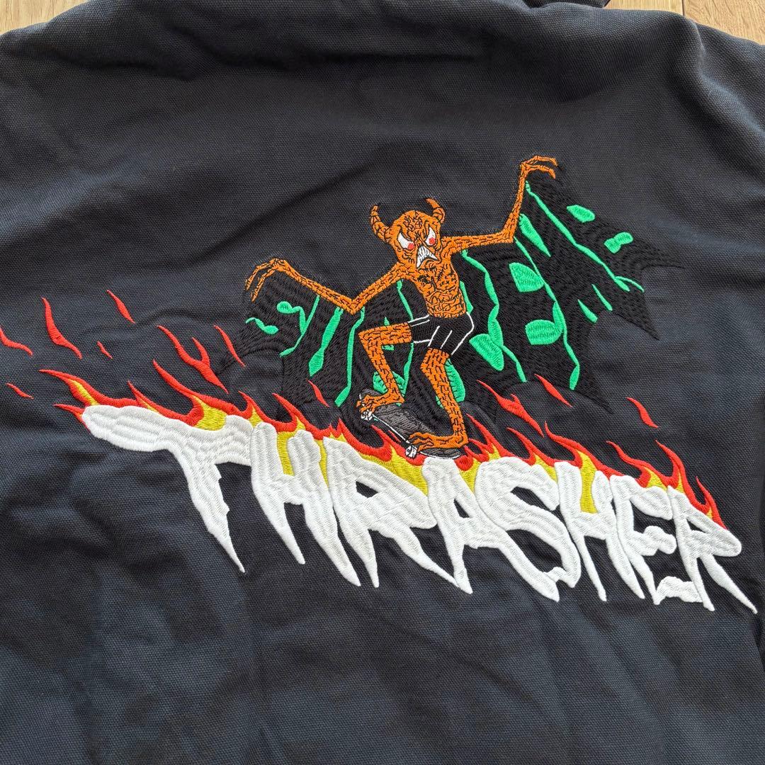 Supreme Thrasher Hooded Work Jacket M 黒
