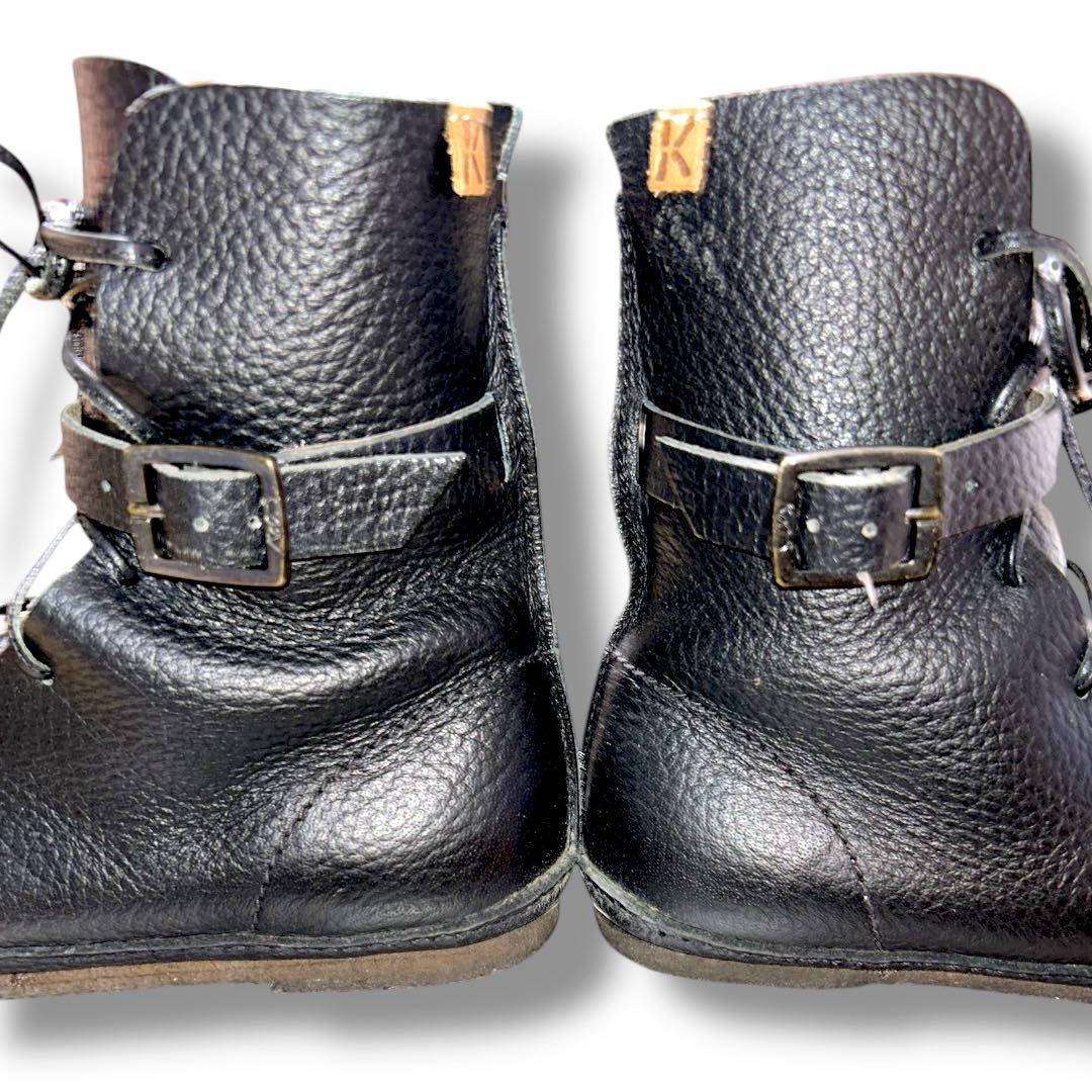美品！KOOS Leni-S 23cm レースアップエンジニアブーツシボ本革