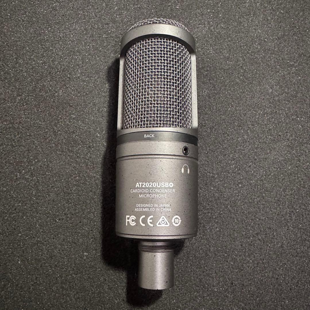 美品 audio-technica AT2020USB+ コンデンサーマイク