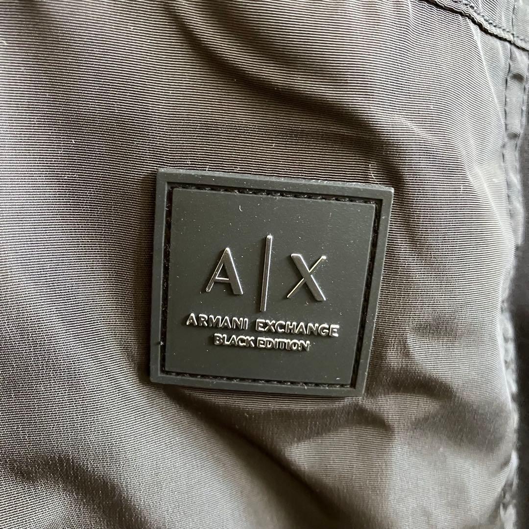 極美品 アルマーニ エクスチェンジ ナイロンポケットtシャツ 黒 XL