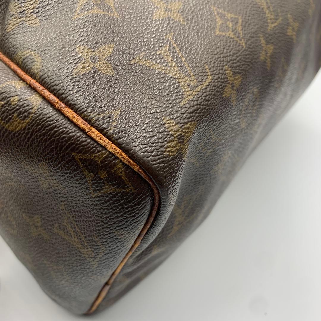 LOUIS VUITTON M41526 スピーディ30 モノグラム 南京錠 茶