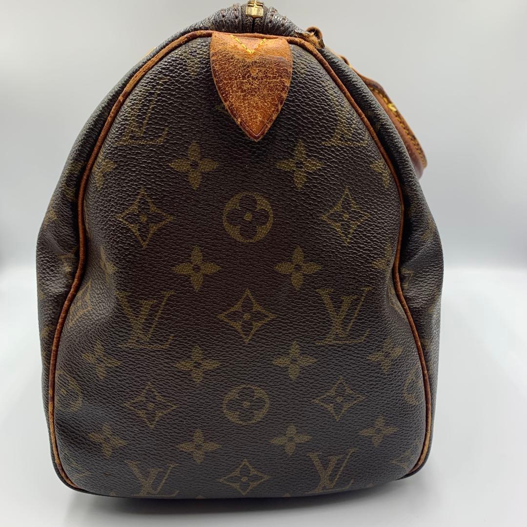 LOUIS VUITTON M41526 スピーディ30 モノグラム 南京錠 茶