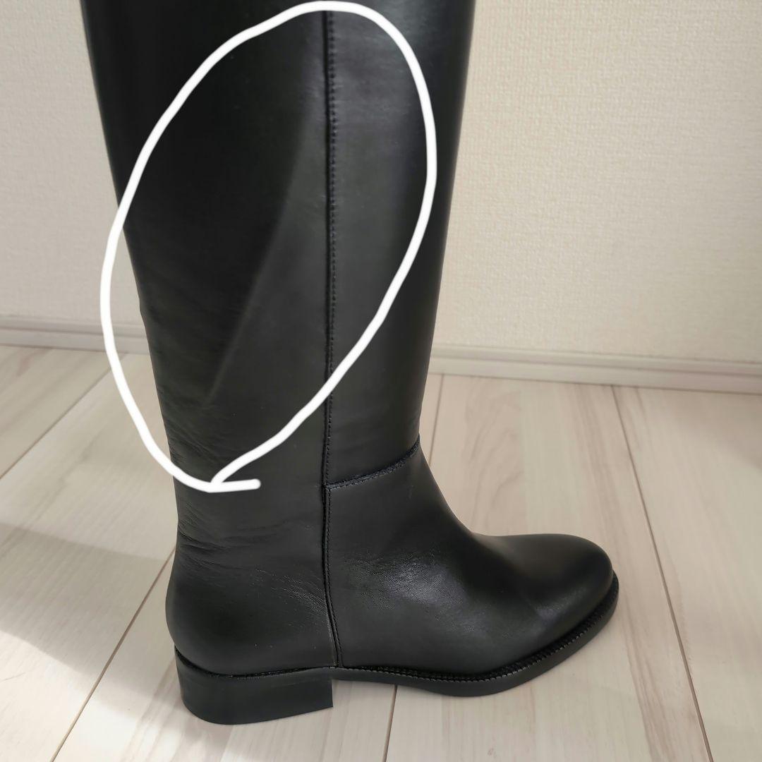 新品未使用【REMME/レメ】 BASICロングブーツ黒　35　22.5cm