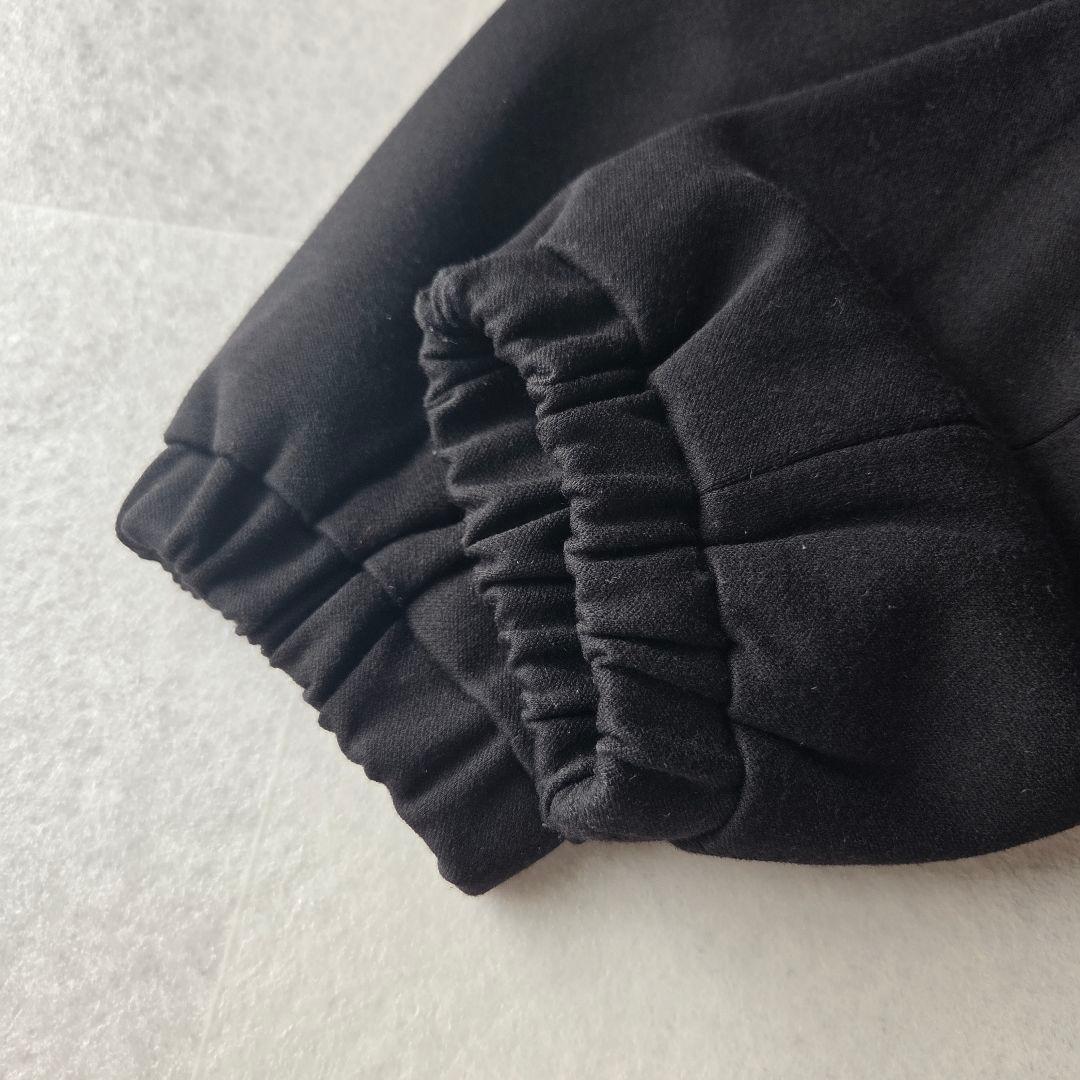 美品✨ MARGAUX 上品 スナップボタンカーディガン ノーカラー ブラック