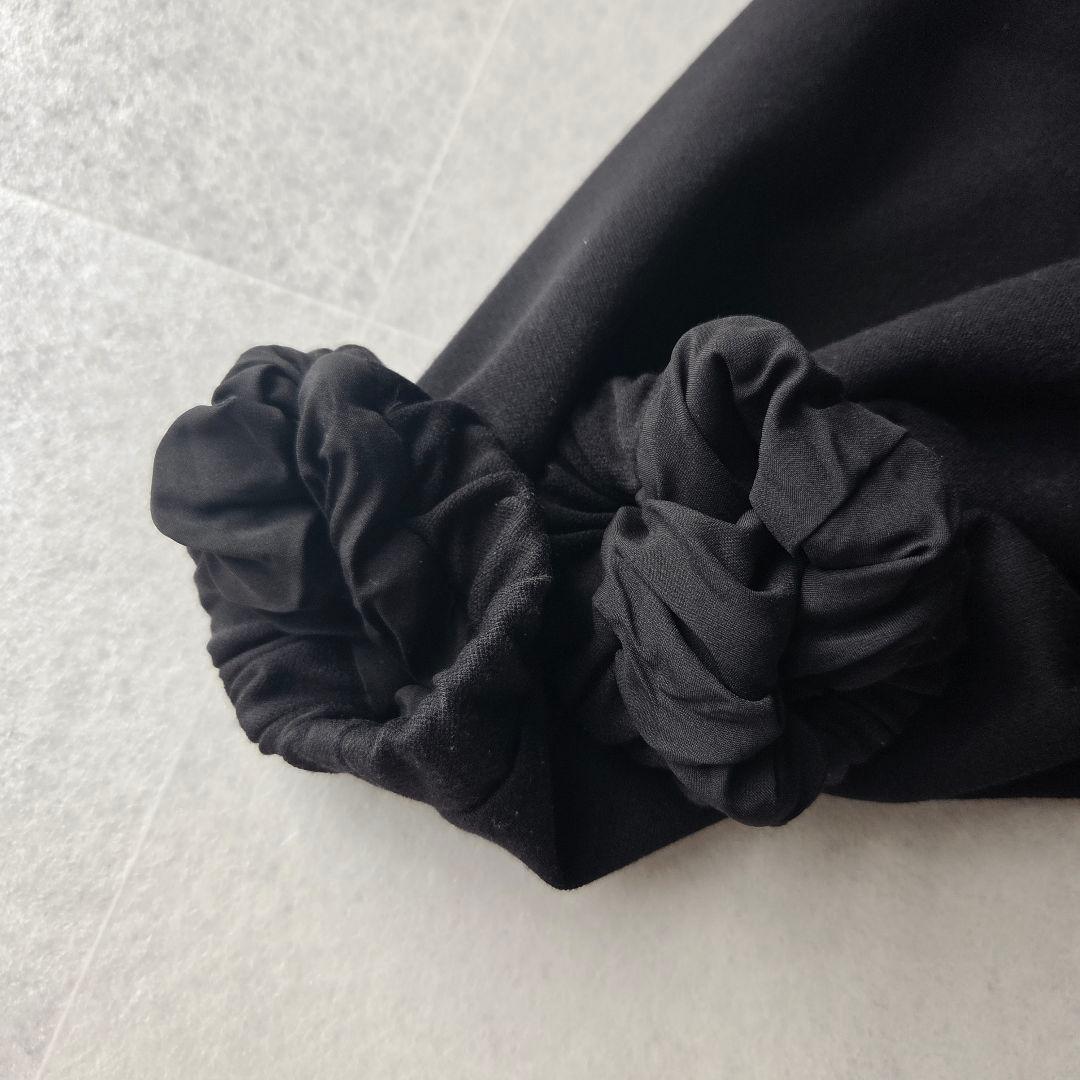 美品✨ MARGAUX 上品 スナップボタンカーディガン ノーカラー ブラック