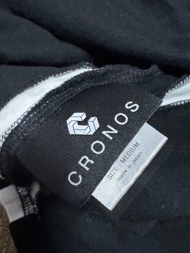 しまwoman　CRONOS ブラック スリーブレスタンクトップ
