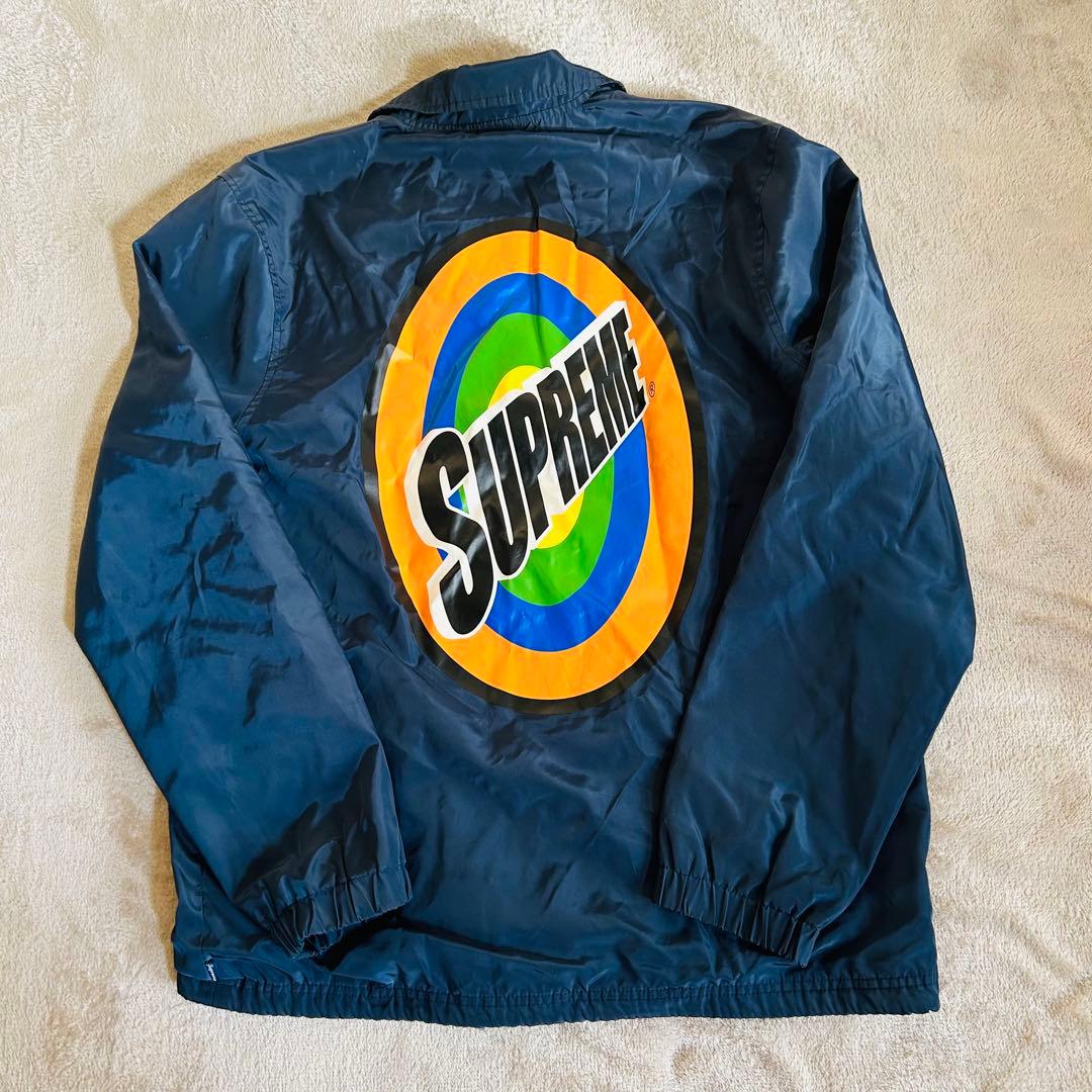 シュプリーム美品　Supreme ロゴジャケットパーカー 【M】ネイビー
