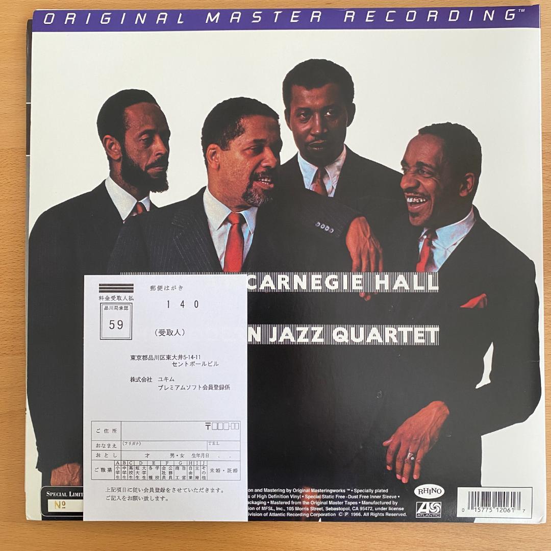洋楽 LP Modern Jazz Quartet Blues at Carnegie