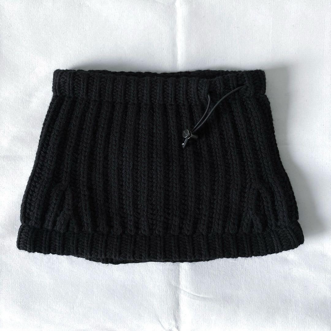 PRADA 25aw ウール×Re-Nylonトライアングルロゴネックウォーマー