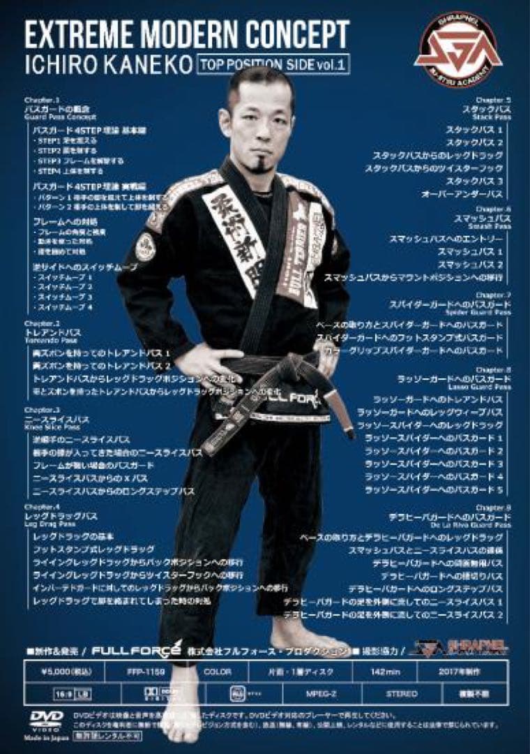 柔術　総合格闘技　MMA 金古一朗 トップポジション篇 vol.1.2セット