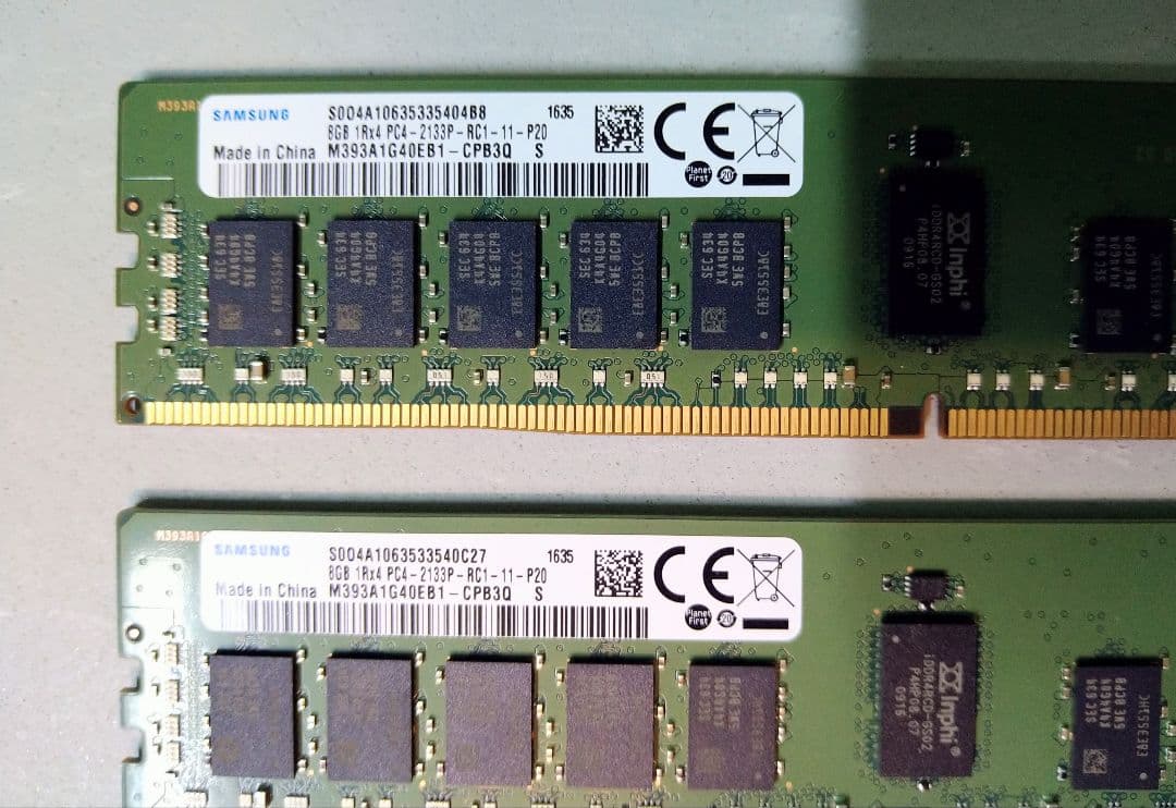 s♡CHURAsamsung PC4-2133P メモリ　2枚（16GB）
