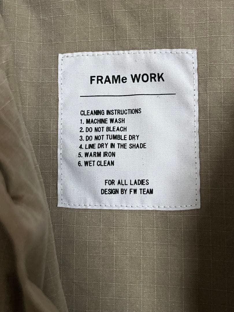 FRAMeWORK ミリタリーショートブルゾン