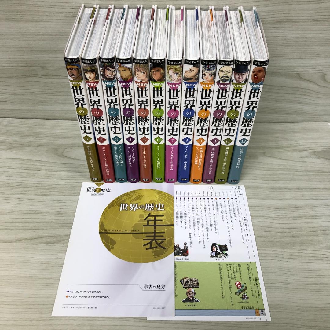 学研まんが New世界の歴史　全12巻　箱付き　セット
