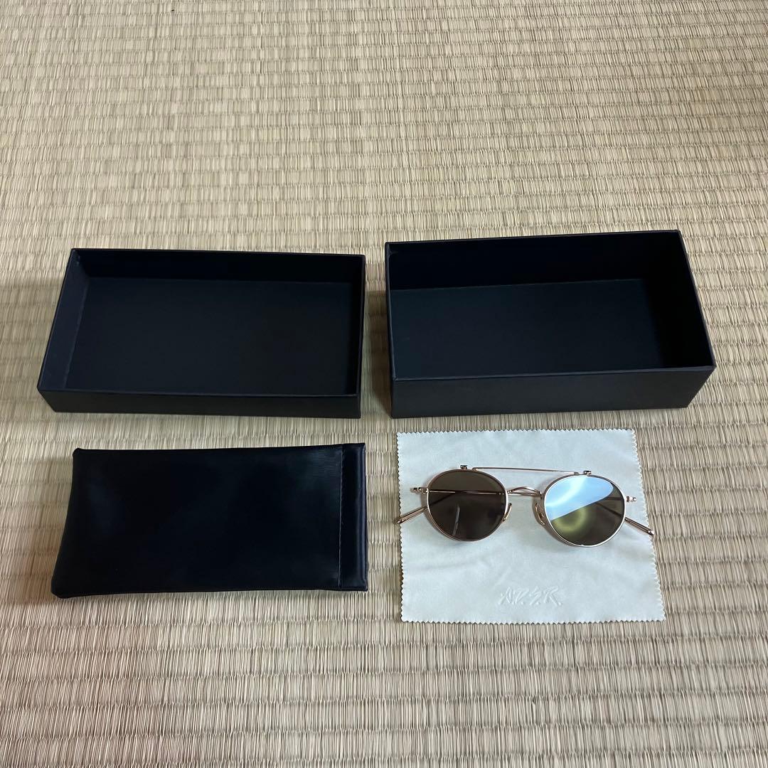 美品　A.D.S.R. adsr サングラス LARS ラーシュ 02 ゴールド
