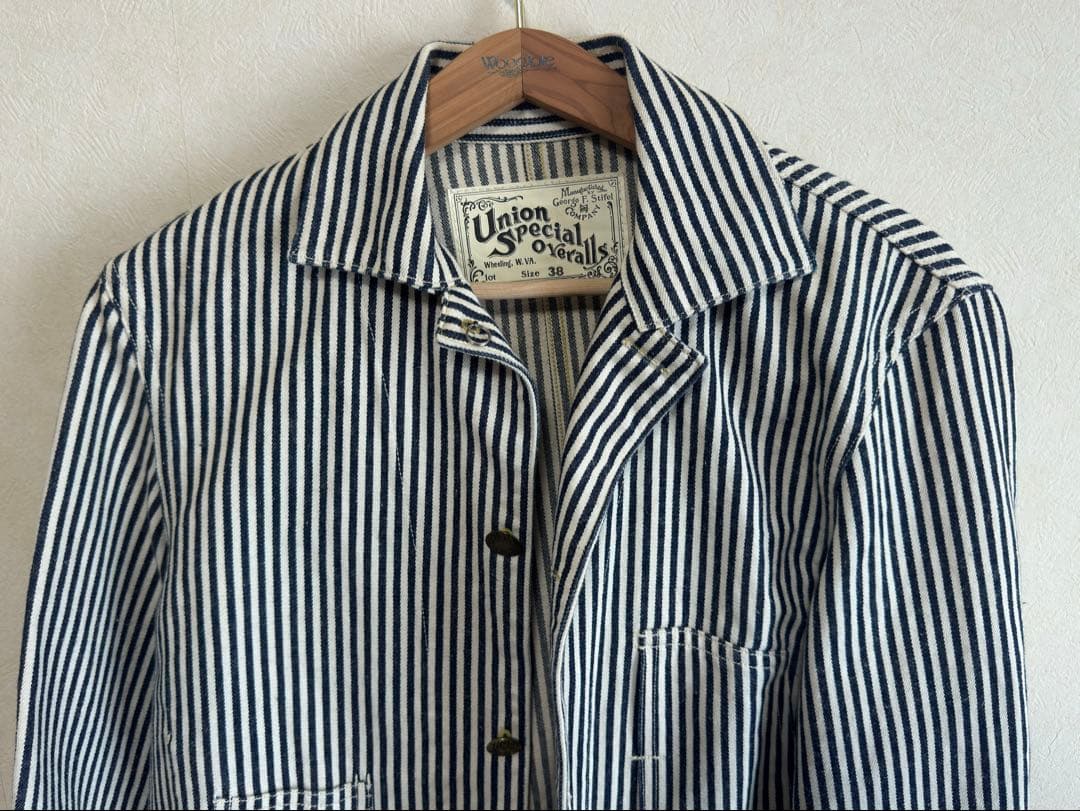 BOOTLEGGERS ヒッコリー ワークジャケット 38 カバーオール 美品