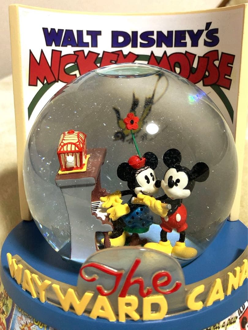 ディズニー スノーグローブ オルゴール スノードーム ミッキー ♡ミニー