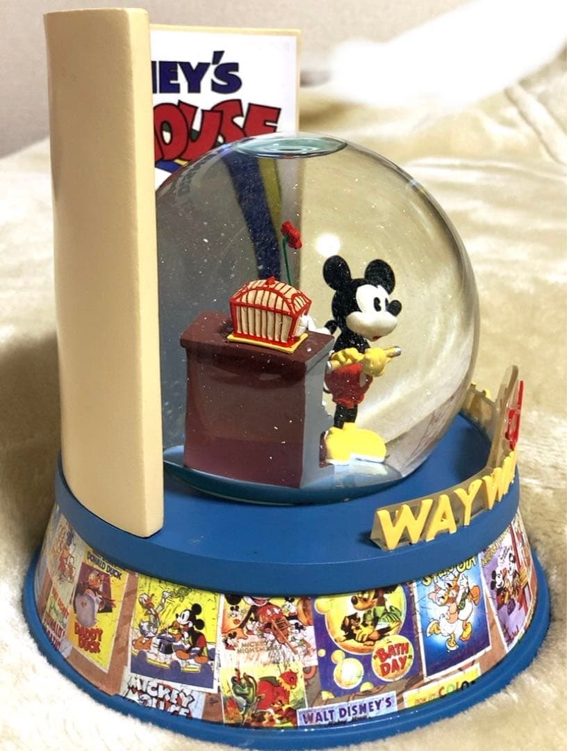 ディズニー スノーグローブ オルゴール スノードーム ミッキー ♡ミニー