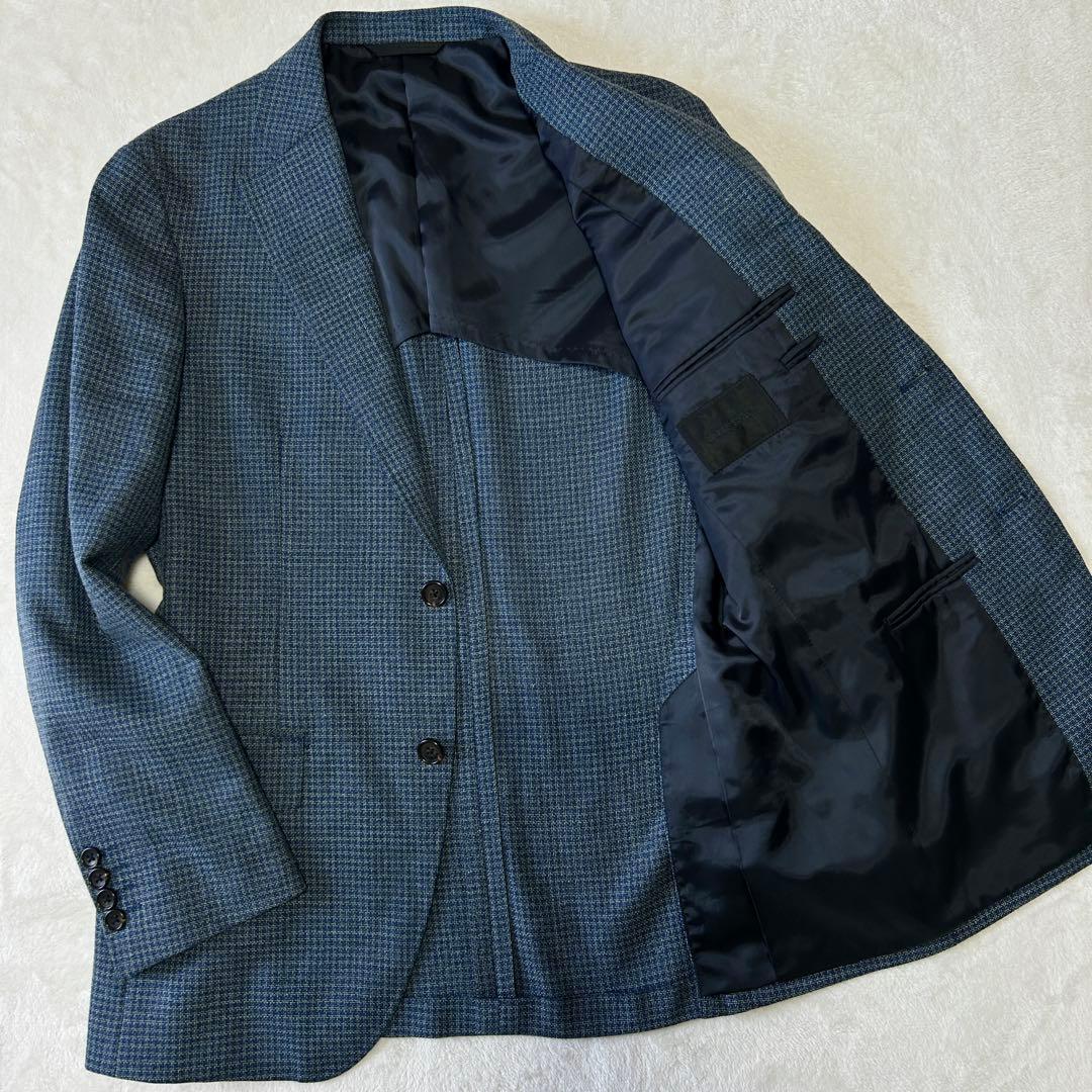 美品 現行 ダーバン 定価8.8万 春夏 シルク ウール ジャケットA6 日本製