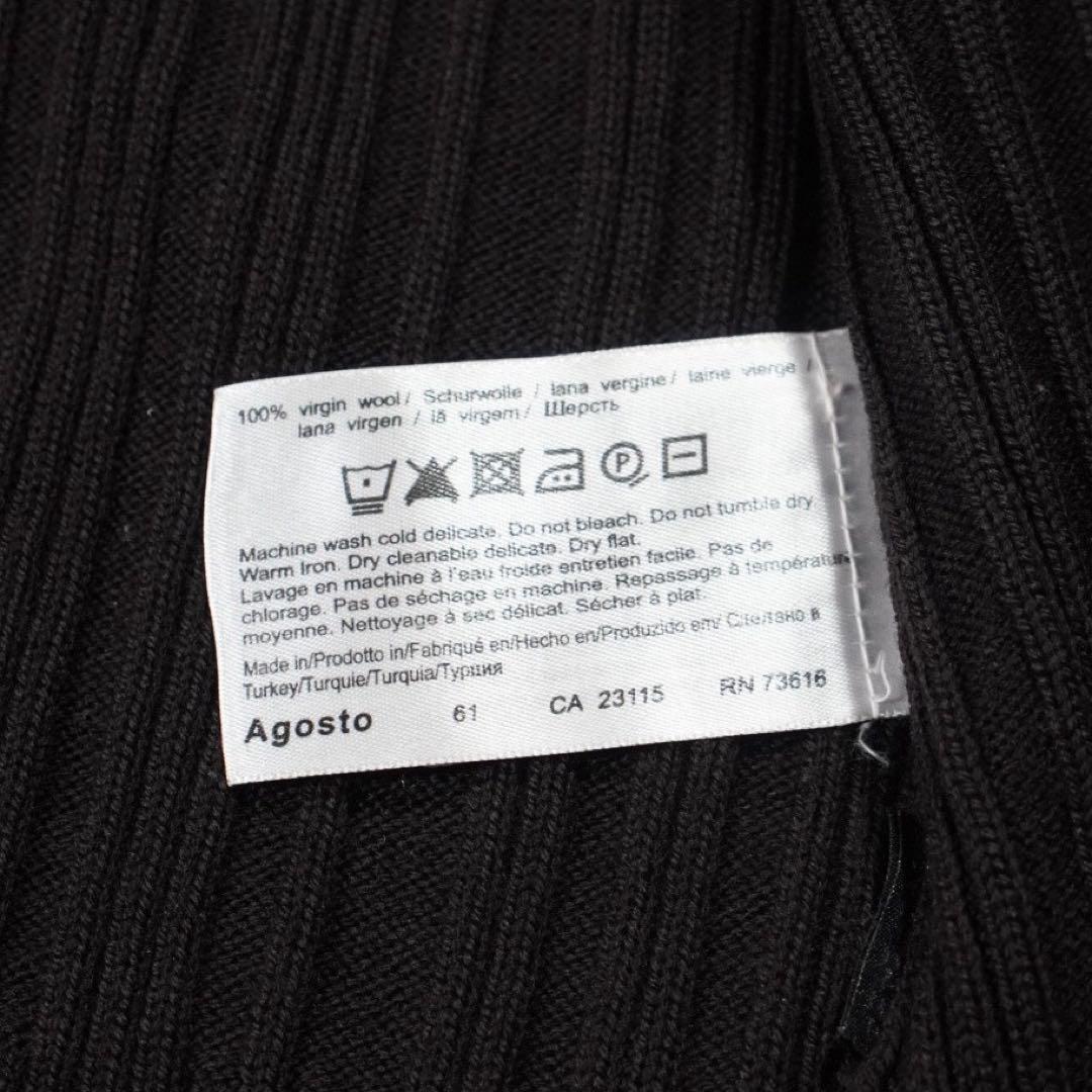 virgin wool《HUGO BOSS》ドライバーズニット(L)ブラウン