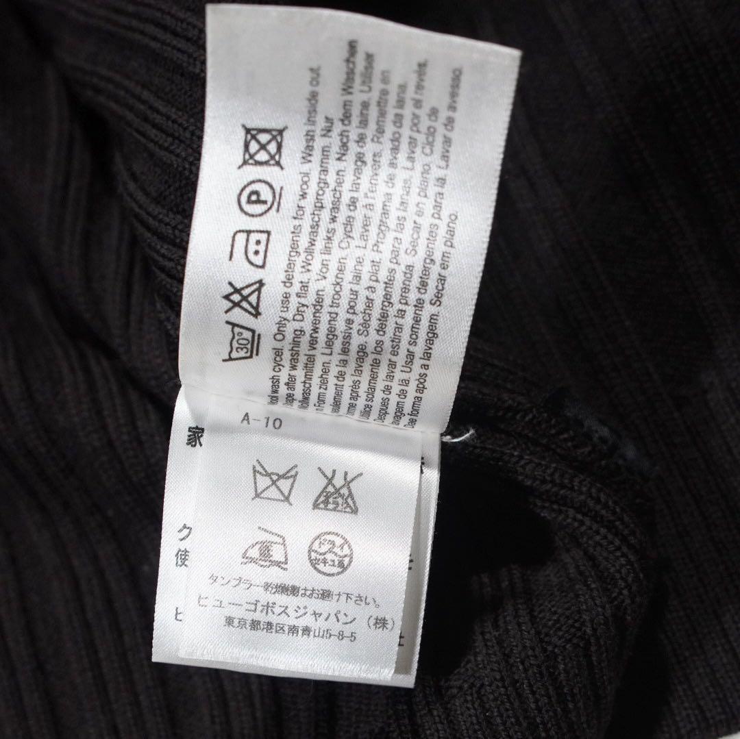 virgin wool《HUGO BOSS》ドライバーズニット(L)ブラウン