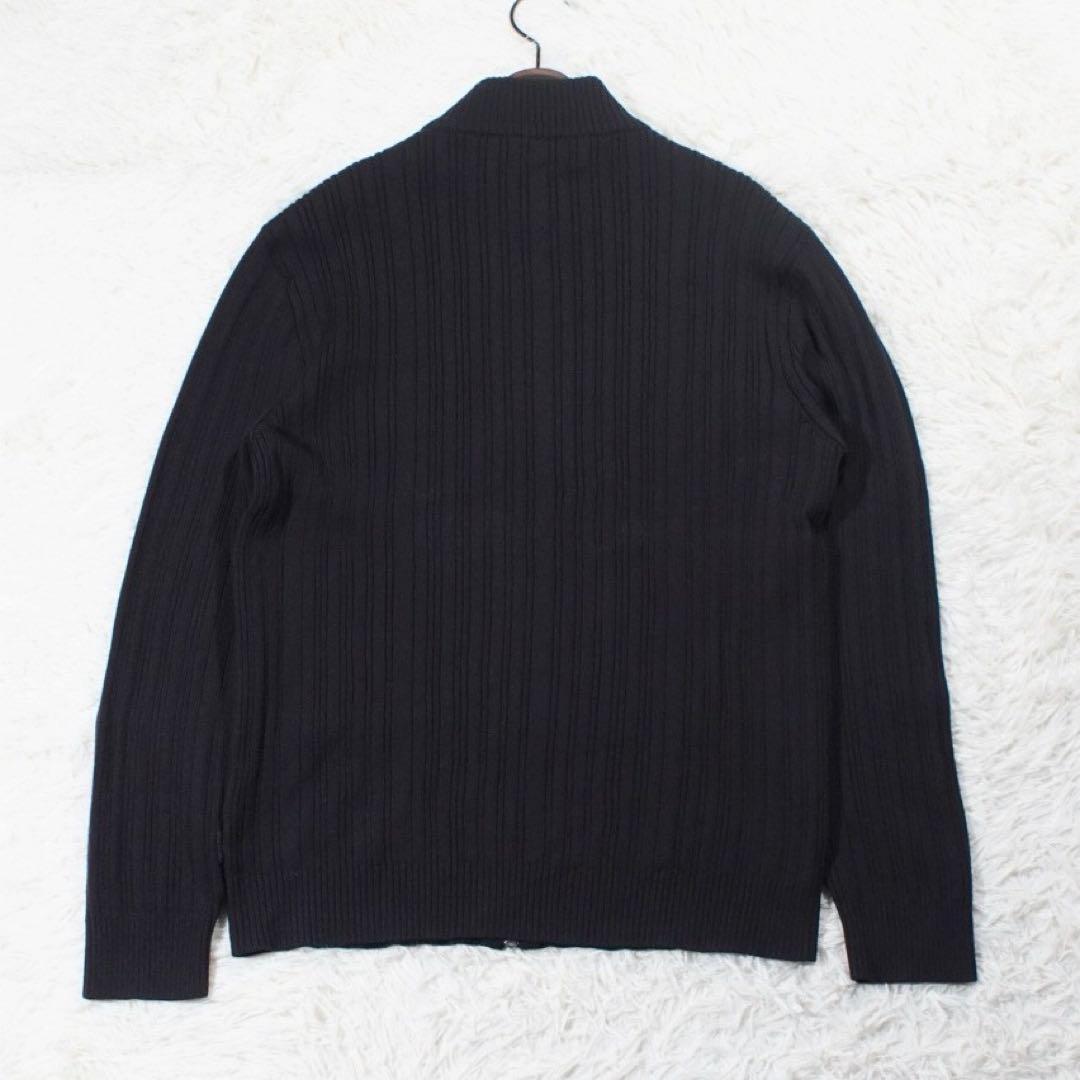 virgin wool《HUGO BOSS》ドライバーズニット(L)ブラウン