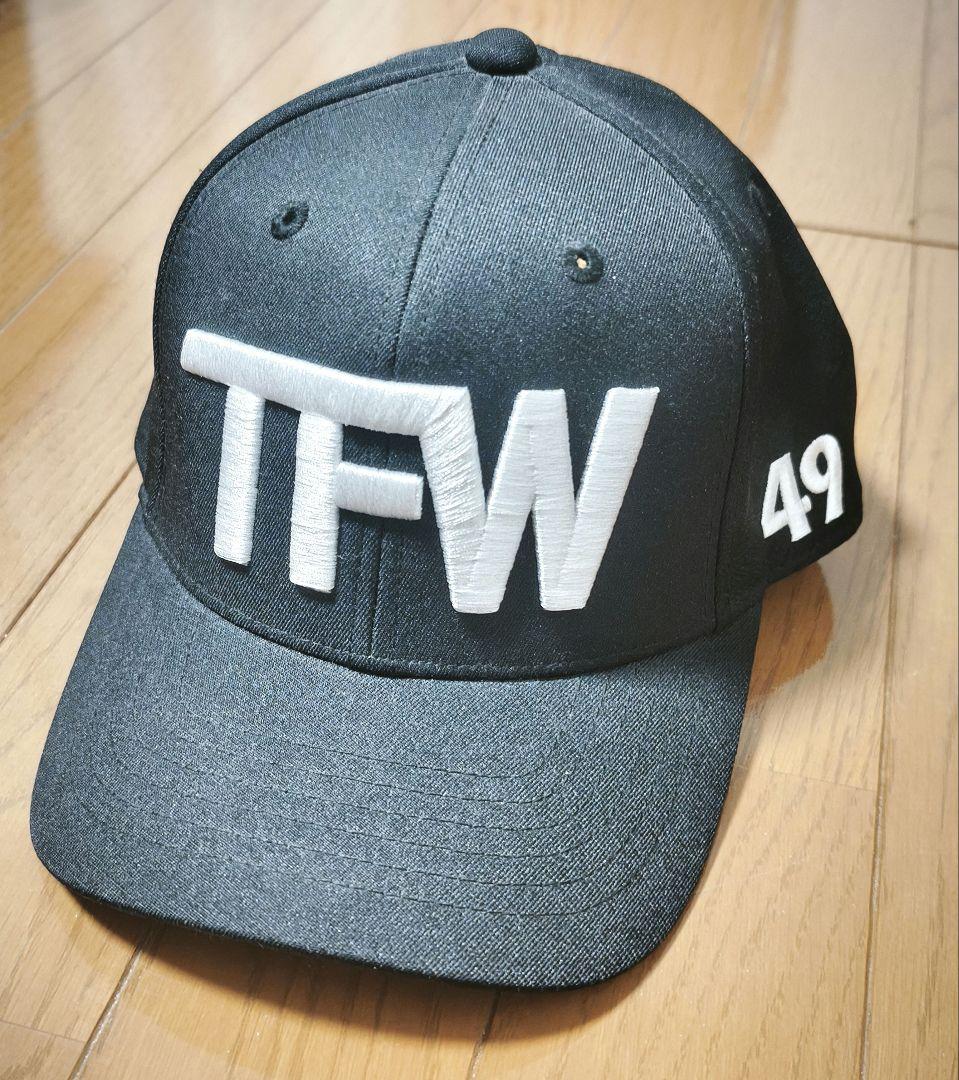 TFW49 黒キャップ TFWロゴ刺繍