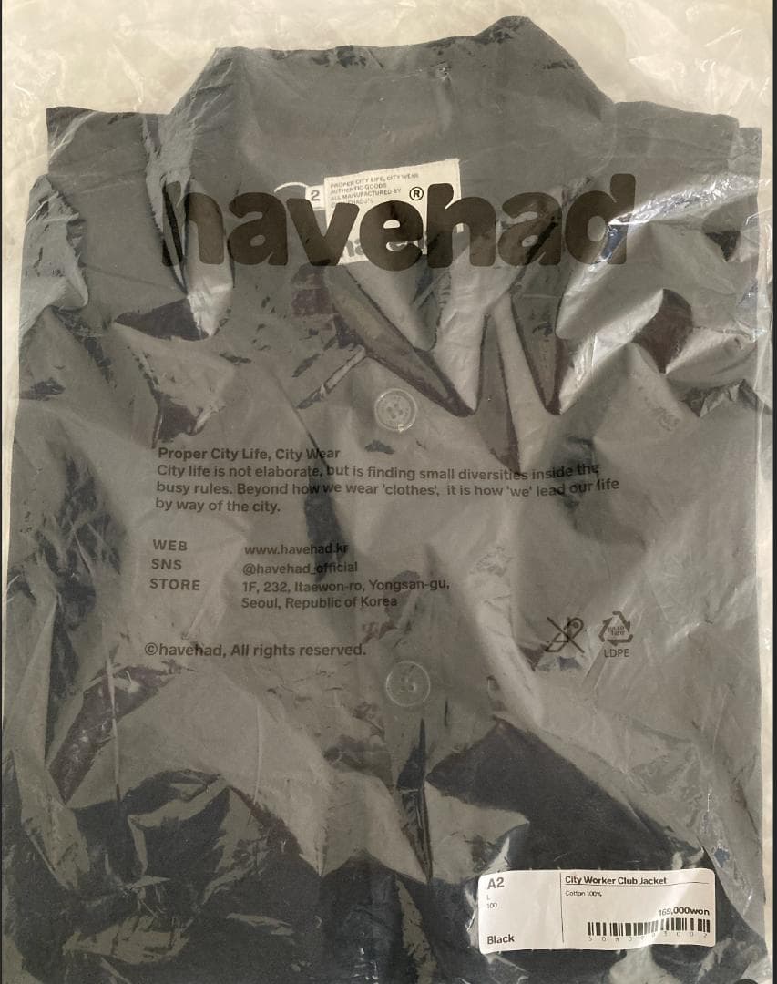 [タグ付] havehad City Worker set-up L (A2)