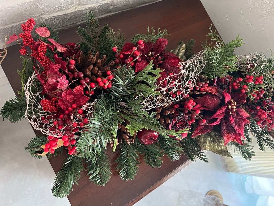 クリスマスデコレーション スワッグ 造花