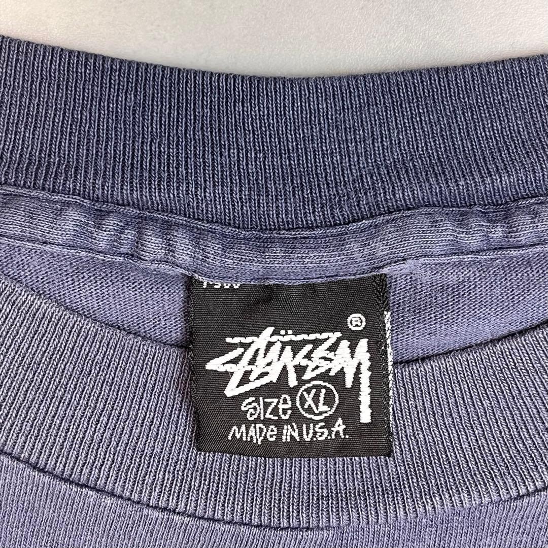 し*ゅ様 80s old stussy 黒タグ クラウン Tシャツ スレート X