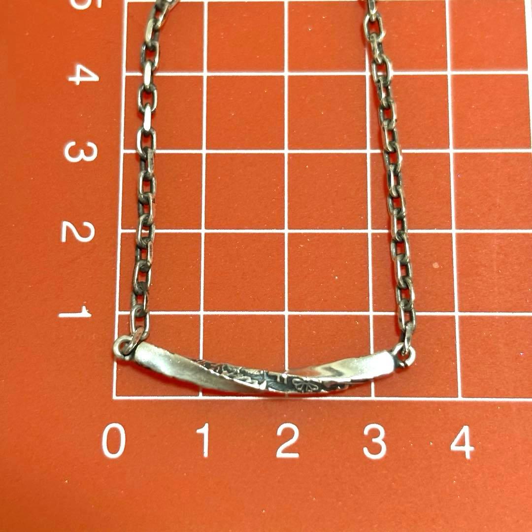 【AQUA SILVER】幸せの６ペンス 50cm 燻し SILVER