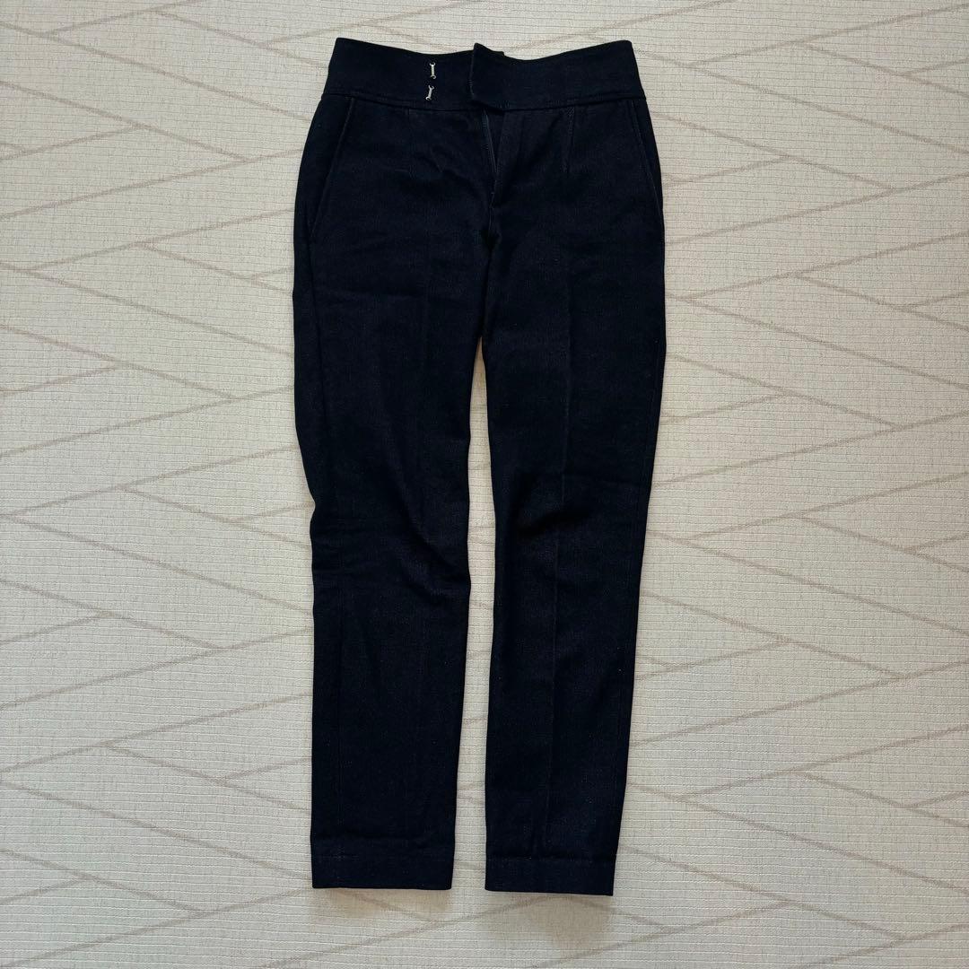 【完売品】JENNE デニム パンツ インディゴ XS センタープレス