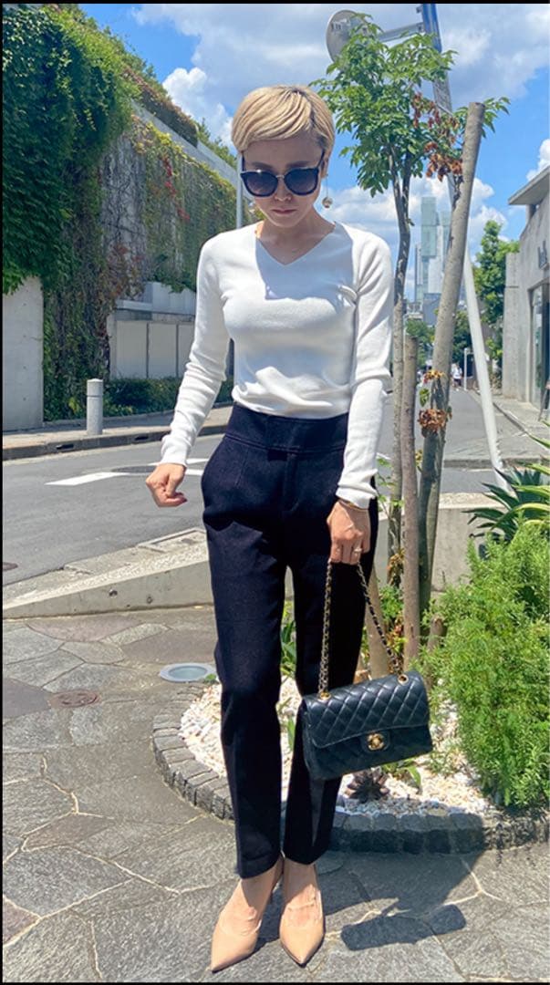 【完売品】JENNE デニム パンツ インディゴ XS センタープレス