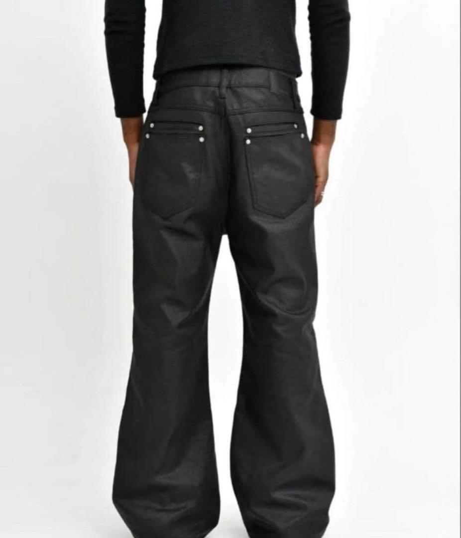 即完 Asapmode Stacked Oil Coating Pants M