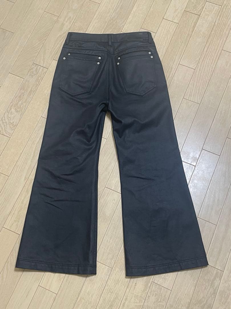 即完 Asapmode Stacked Oil Coating Pants M