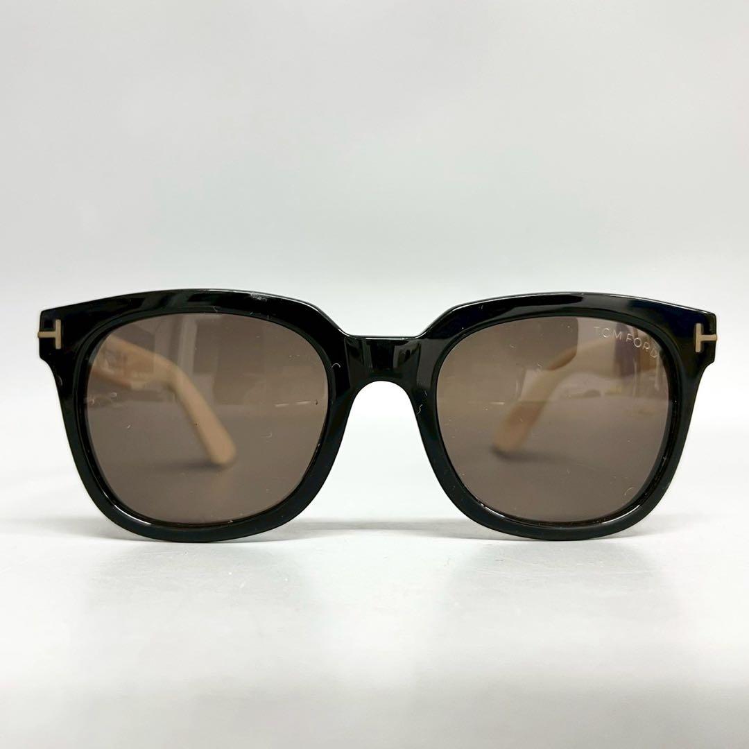 美品 TOM FORD サングラス ブラック ホワイト ブラウンTF-211