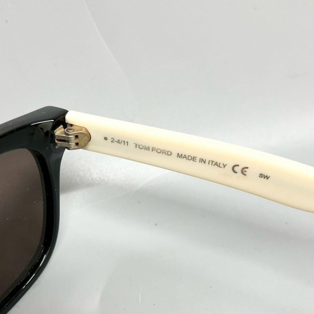 美品 TOM FORD サングラス ブラック ホワイト ブラウンTF-211