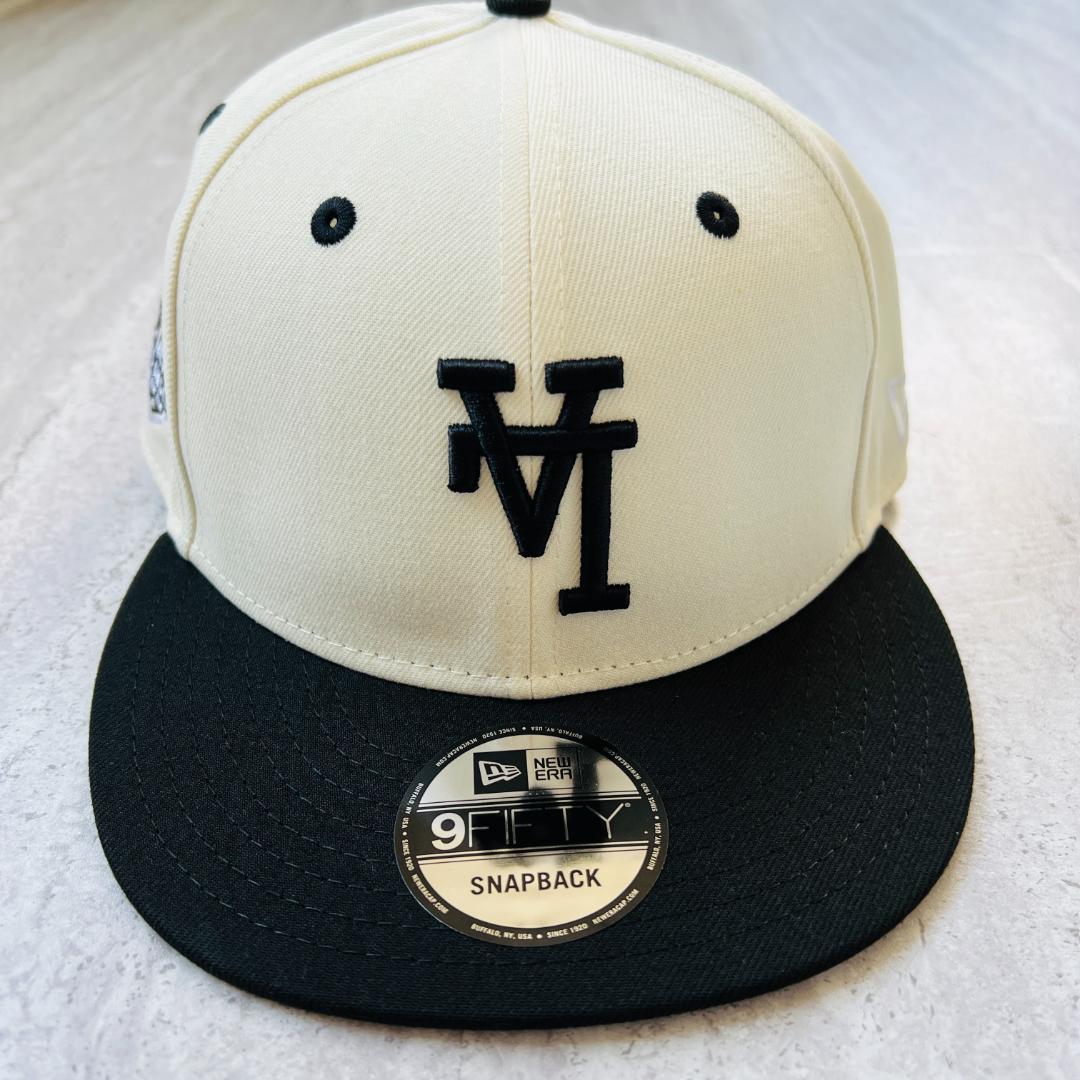 海外限定 LA ニューエラ ドジャース 逆ロゴ 9fifty 白黒