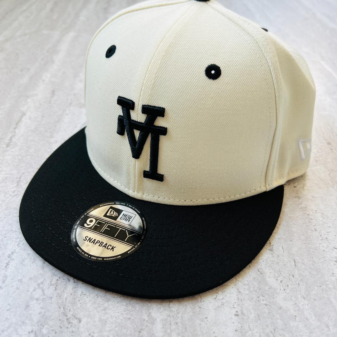 海外限定 LA ニューエラ ドジャース 逆ロゴ 9fifty 白黒