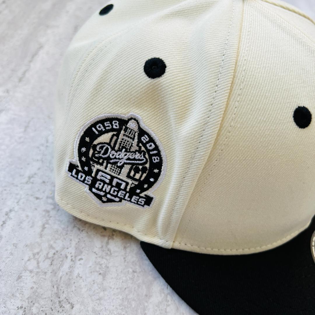 海外限定 LA ニューエラ ドジャース 逆ロゴ 9fifty 白黒