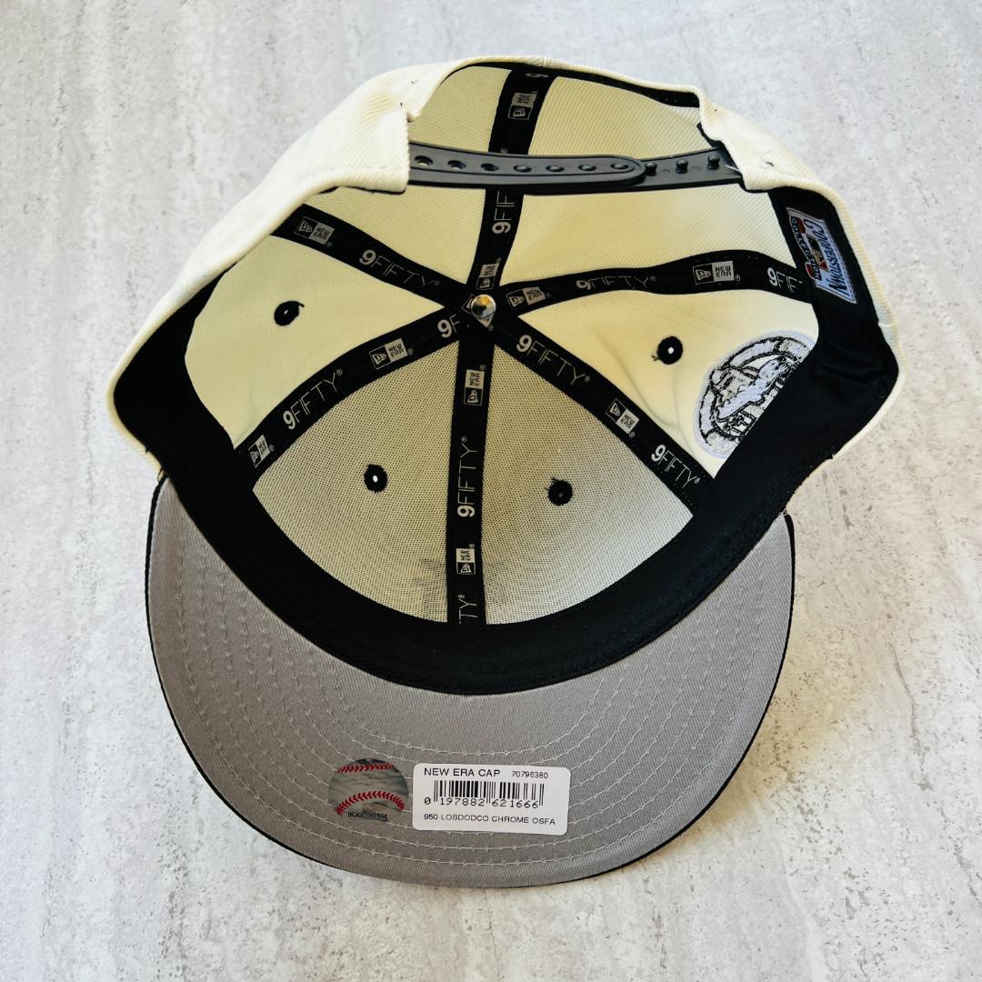 海外限定 LA ニューエラ ドジャース 逆ロゴ 9fifty 白黒