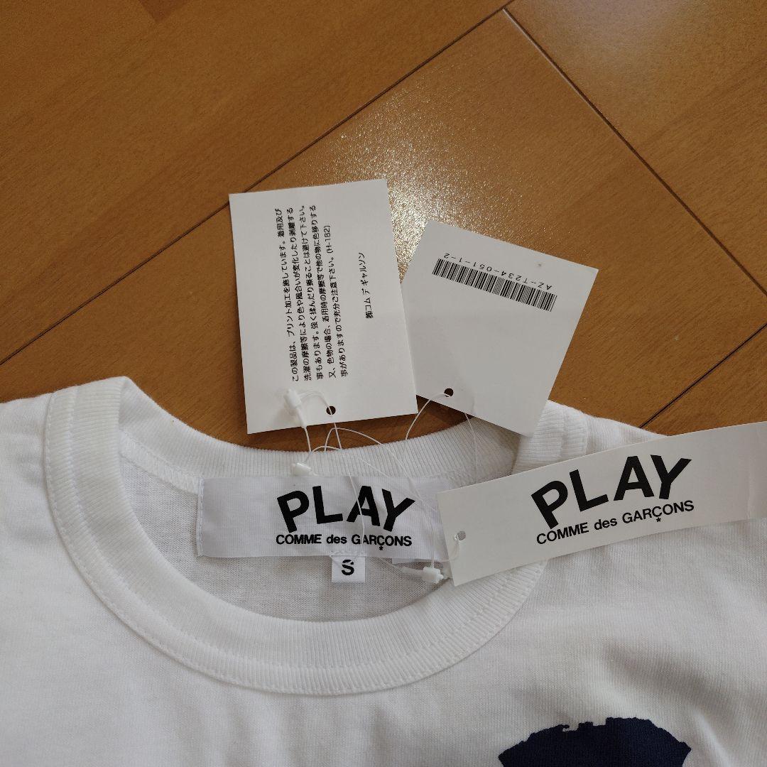 プレイコムデギャルソン　水玉柄　ドット　半袖ハートTシャツ　新品