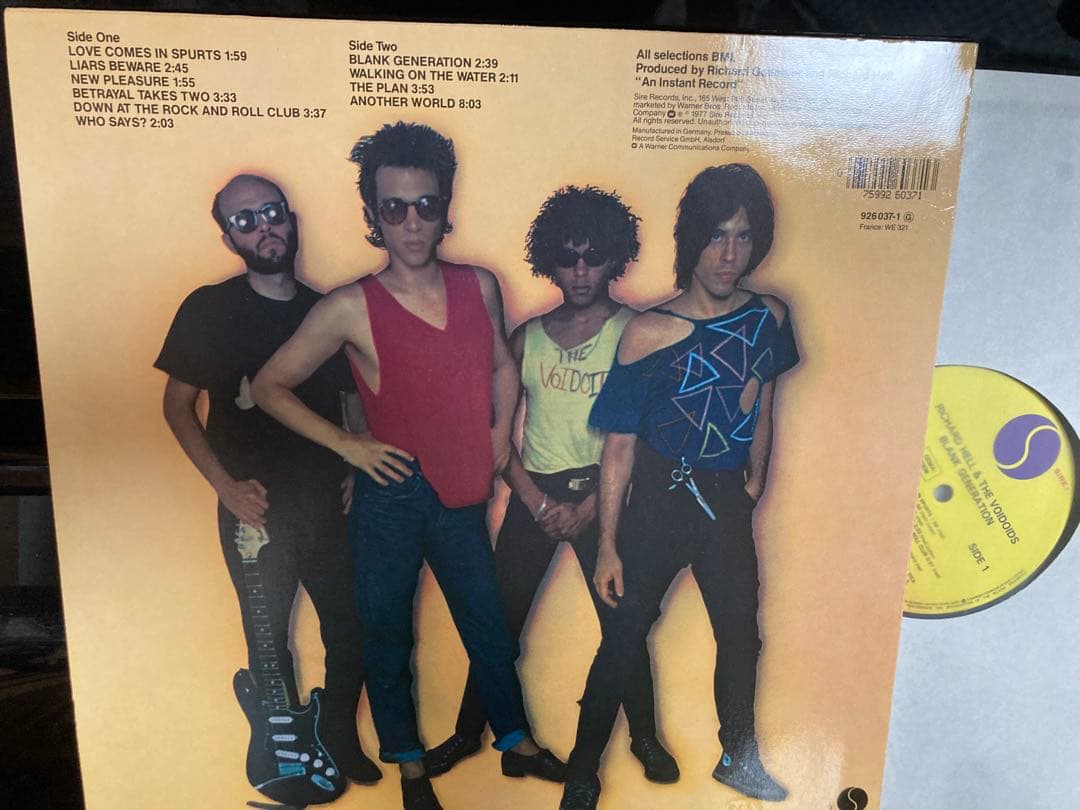 洋楽 Richard Hell & Voidoids Blank Generation
