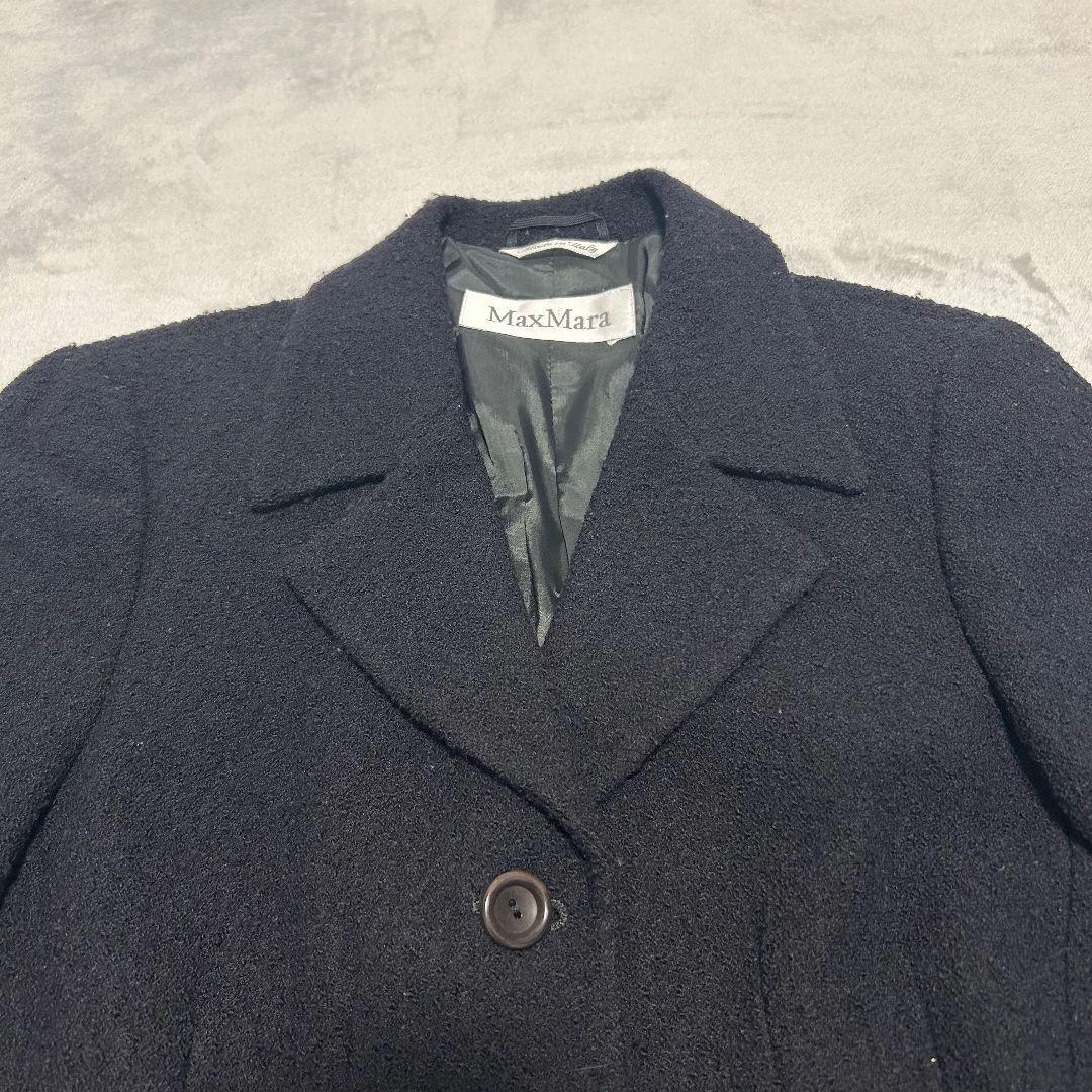 希少✨️MaxMara 白タグ ヴァージンウール ジャケット 44 大きいサイズ