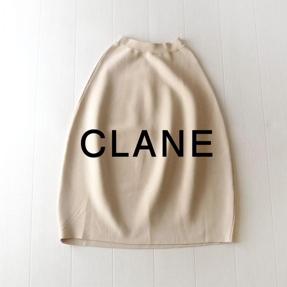 美品 CLANE 2,3万円 ニットスカート コクーンスカート クラネ E551