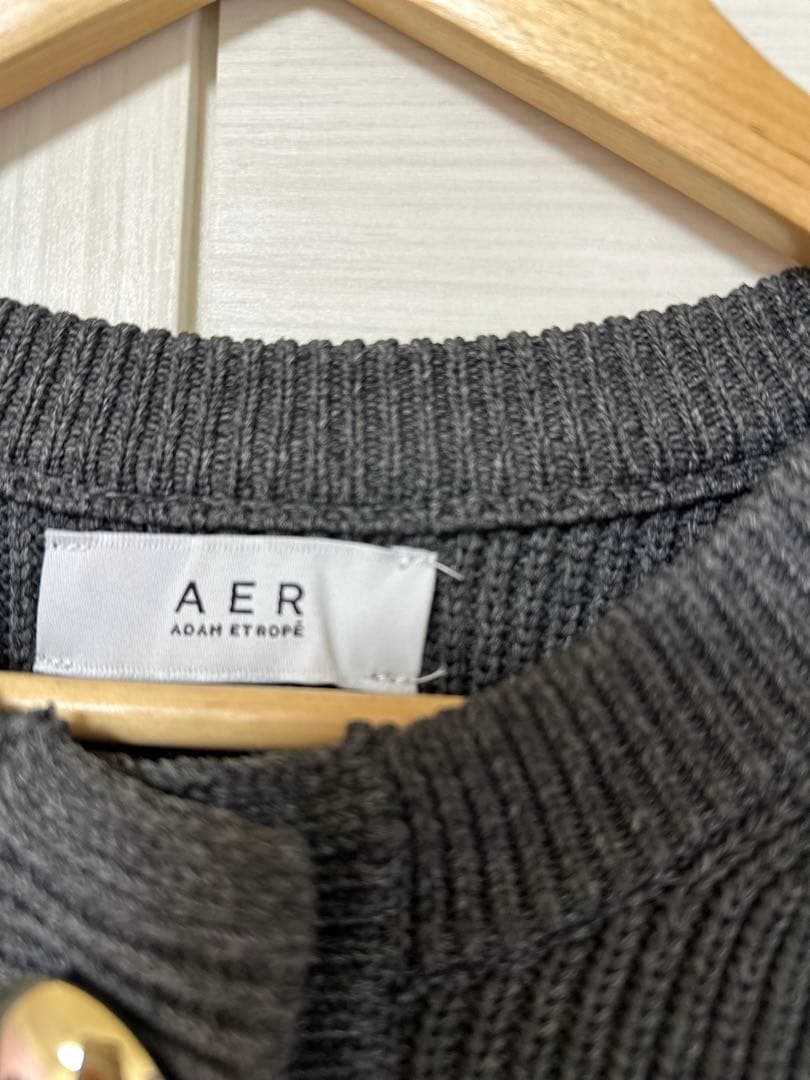 ADAM ET ROPE アダムエロペ　BIGボタンニットカーディガン